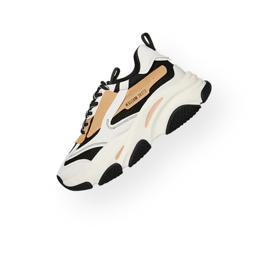 White and tan chunky sneaker